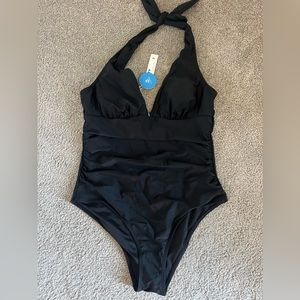 Black and Teal One-piece Swimsuit Bundle